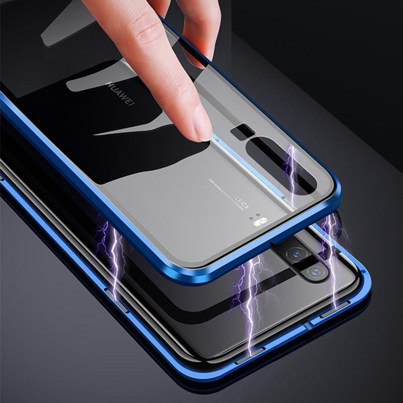 Oppo Vivo Case Double Side Glass Magnetic Case Cover Casing Depan Belakang