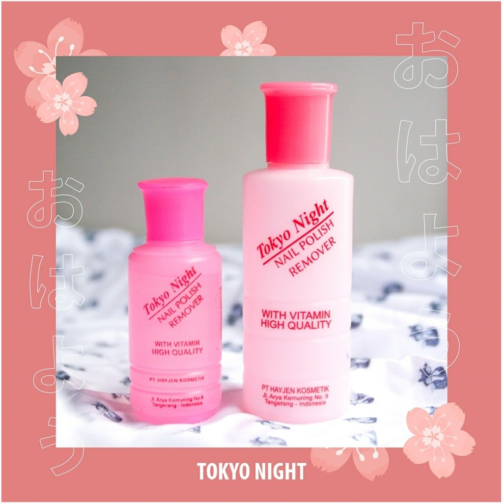 Tokyo Night Nail Polish Remover Plastik 40 &amp; 76 ml