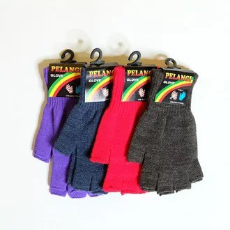 Sarung Tangan Jari Buntung Rajut / Hand Gloves Unisex Setengah Jari Terbuka