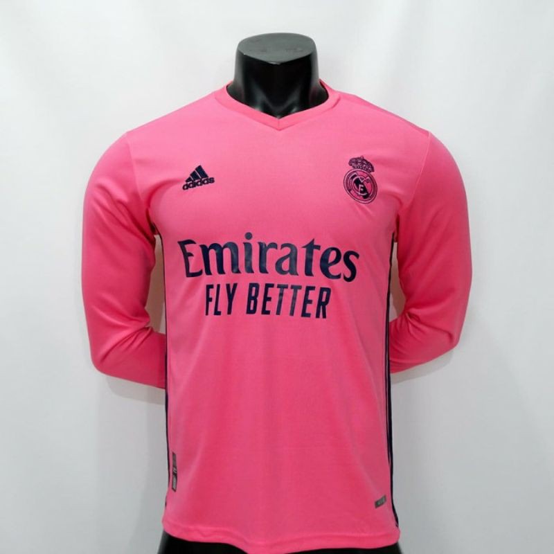 Jersey lengan panjang Maadrid away 2020/2021 grade ori