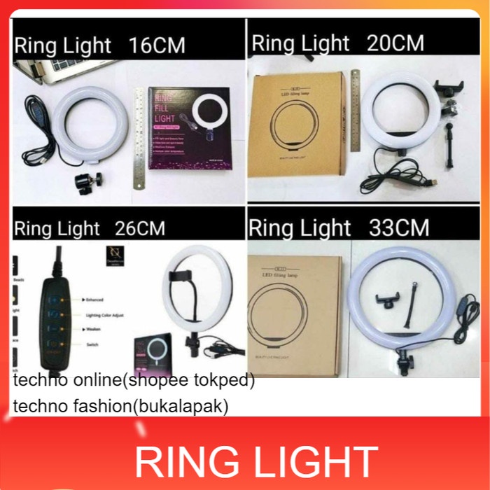 RING LIGHT SELFIE 16 26 33 cm