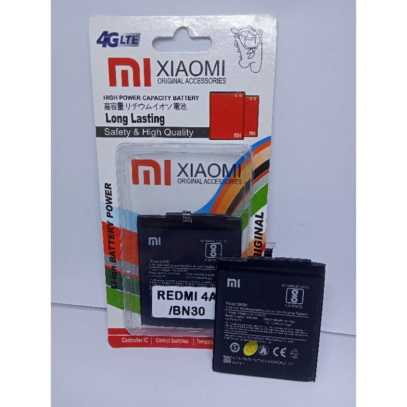 BATERAI - BATRAI - BATRE ORIGINAL XIAOMI REDMI 4A - BN30 BATRE - BATERAI