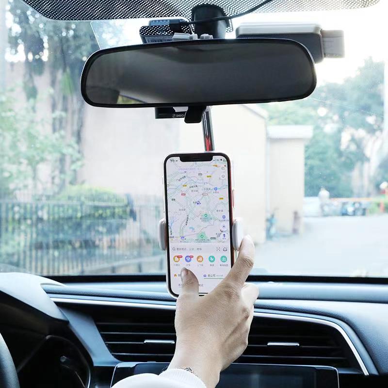 Chuker 2021 Stand Holder Smartphonegps Adjustable Untuk Kaca Spion Dalam Mobil