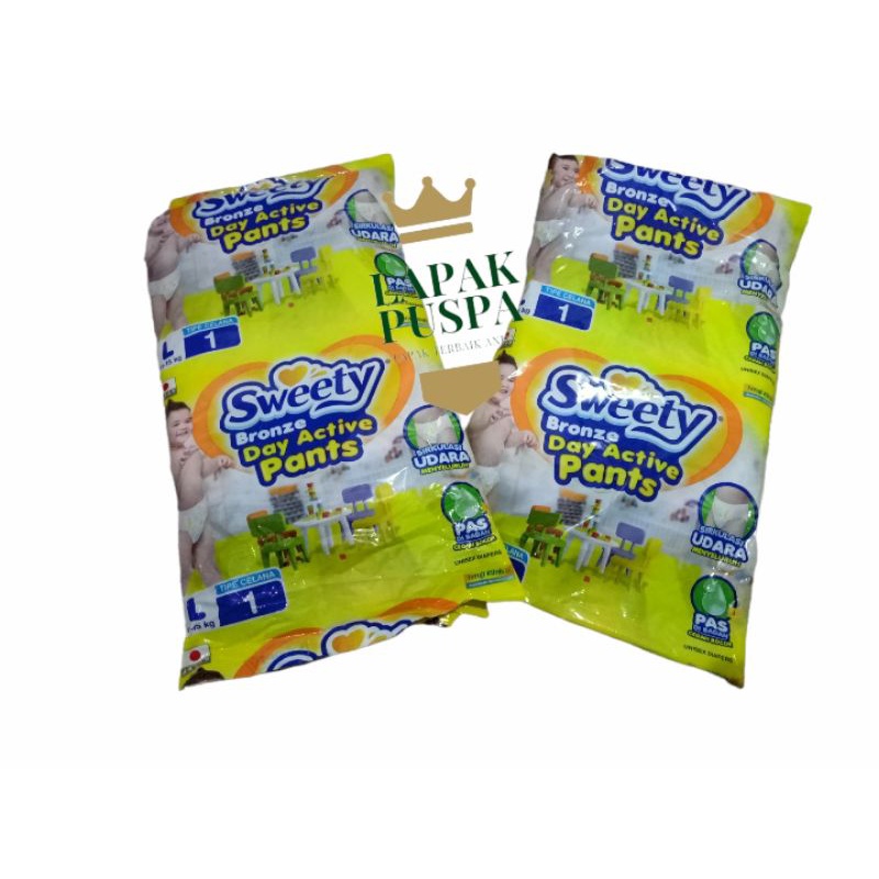 popok bayi Pampers sweety bronze harga eceran 1 pcs