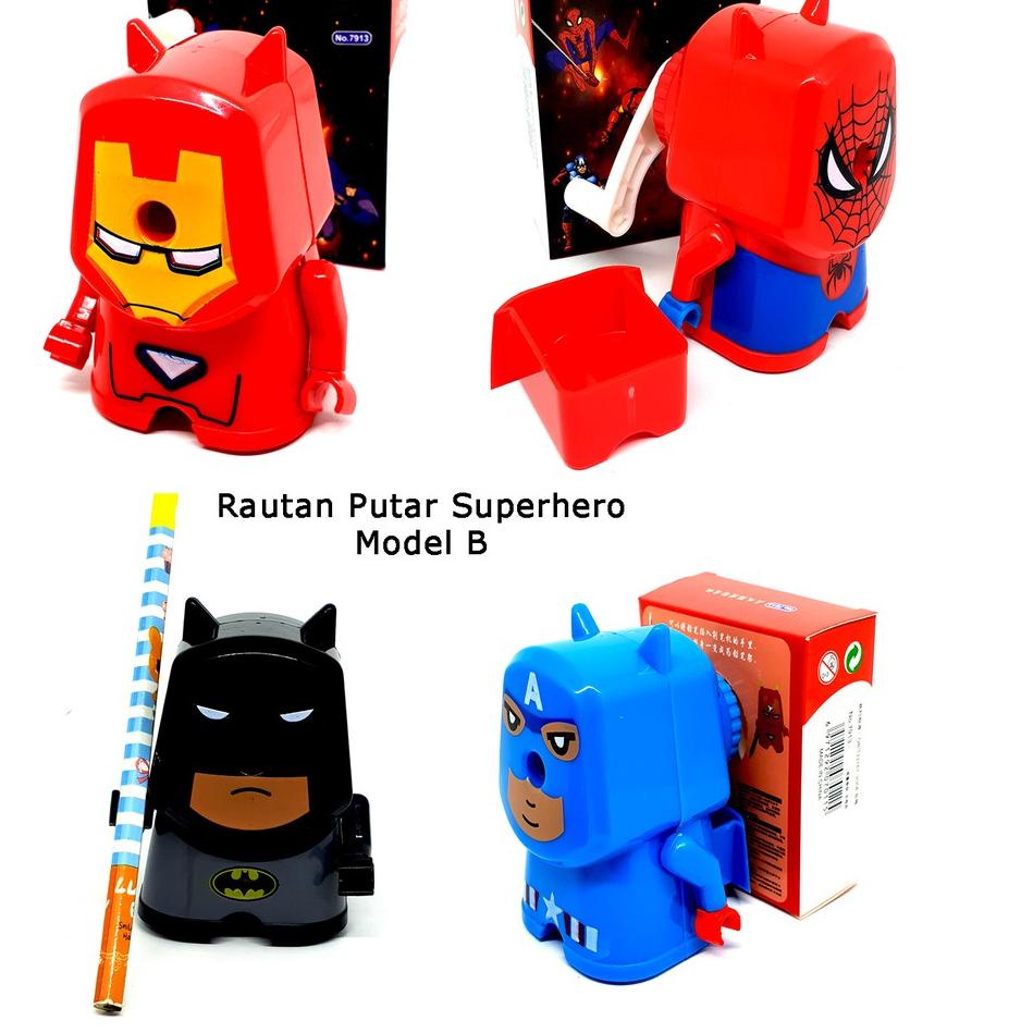 

(WO)★ Rautan putar superhero serutan pensil❝Produk⭐.berkualitas❝⭐