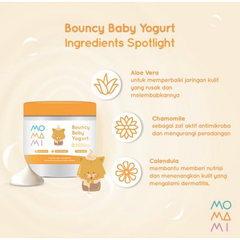 Momami Bouncy Baby Yoghurt Lotion 200 ml/Lotion Bayi Momami