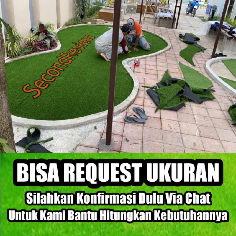 RUMPUT SINTETIS SWISS UKURAN 75x25 CM MURAH