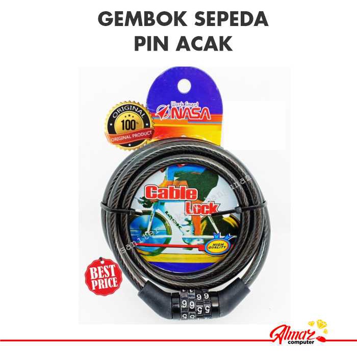GEMBOK SEPEDA MOTOR RODA HELM-KUNCI GEMBOK-GEMBOK PIN ACAK NASA