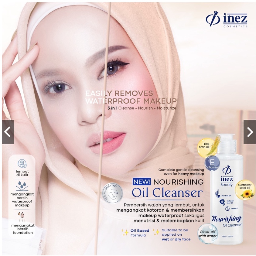 Inez Cosmetics Nourishing Oil Cleanser Easily Removes Waterproof Makeup 100 ml