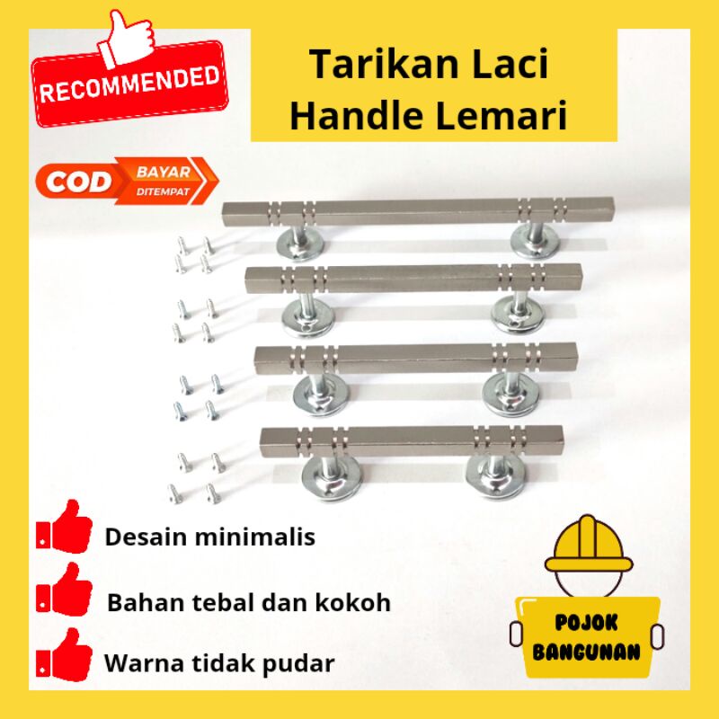 LEMARI TARIKAN GAGANG HANDLE PINTU LEMARI PAKAIAN LACI MINIMALIS