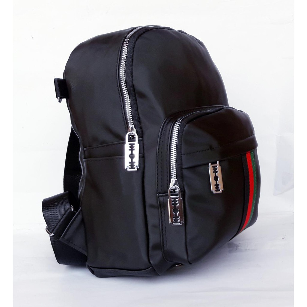 PROMO CUCI GUDANG TAS Ransel Remaja Fashion 2in1 Bisa Ransel dan Selempang Bahan Anti Air Import - Silet 13inch