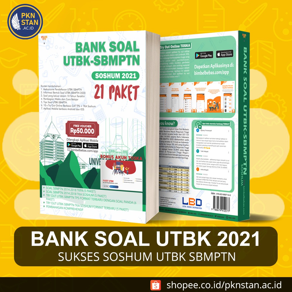 Buku Bank Soal UTBK Soshum 2021 - The King Best Seller Bedah Kisi Soal dan Materi TPS TKA Terbaru