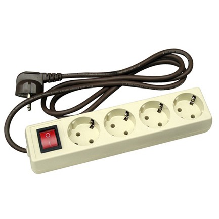 Stop kontak arde 4L + saklar + kabel/ cok sambung Uticon/ Uticon ST 1482/ Uticon ST1482