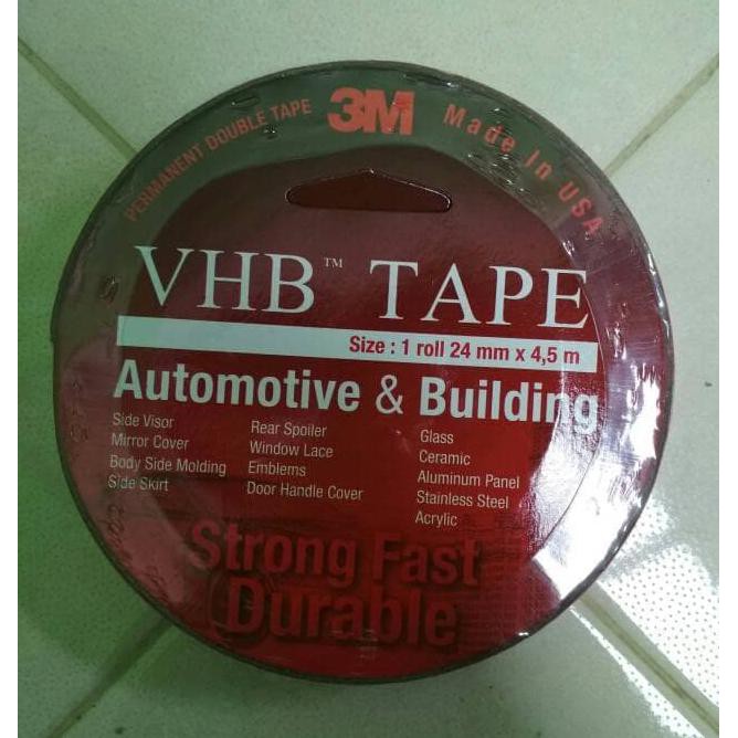 

Double Tape 3M VHB USA ORIGINAL SIZE 24MM X 4.5M
