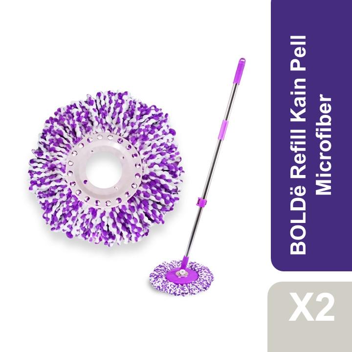 BOLDe Isi Ulang Kain Pel / Refill Super Mop Microfiber x2