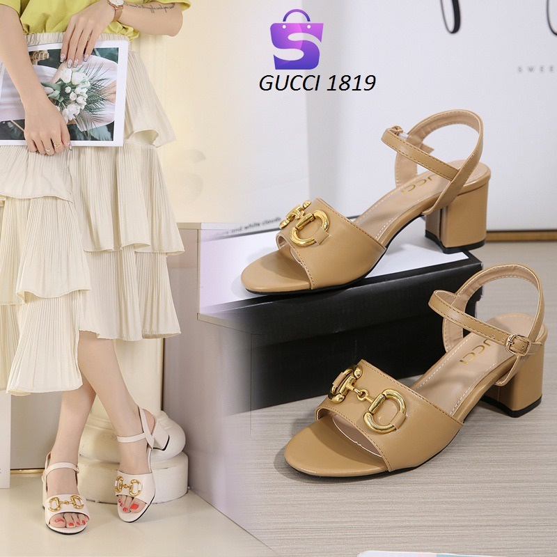 SEPATU WANITA HEELS PLATFORM SLINGBACK SHOES 1819