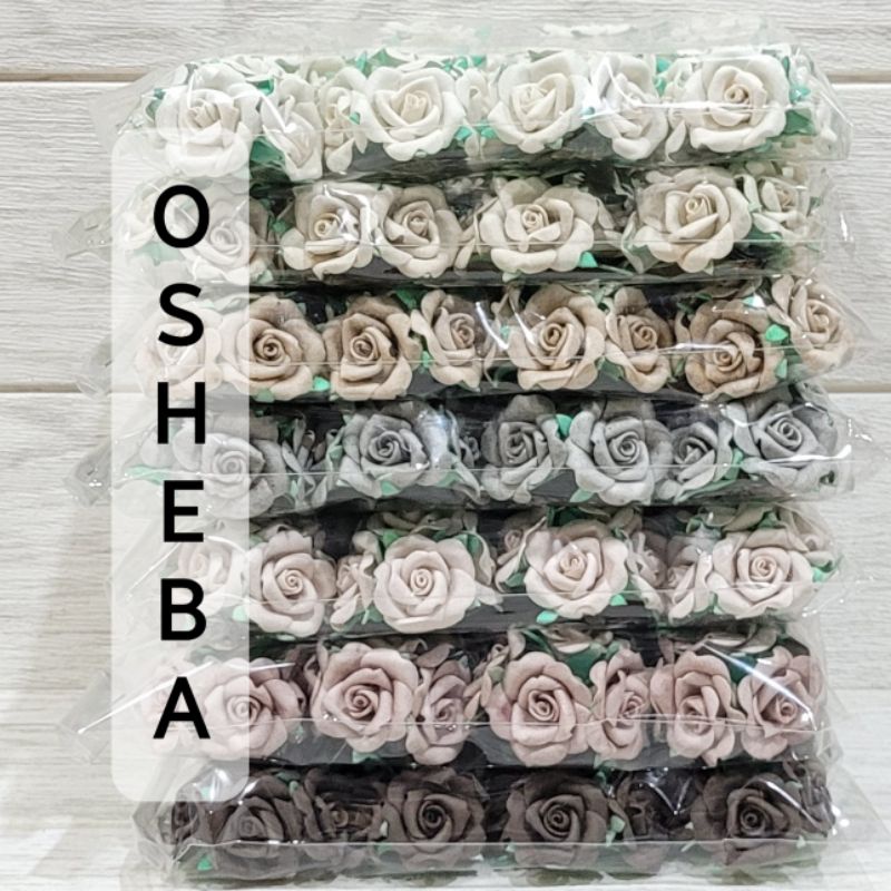 

osheba spon bunga nd kecil variant coklat isi 72 bunga