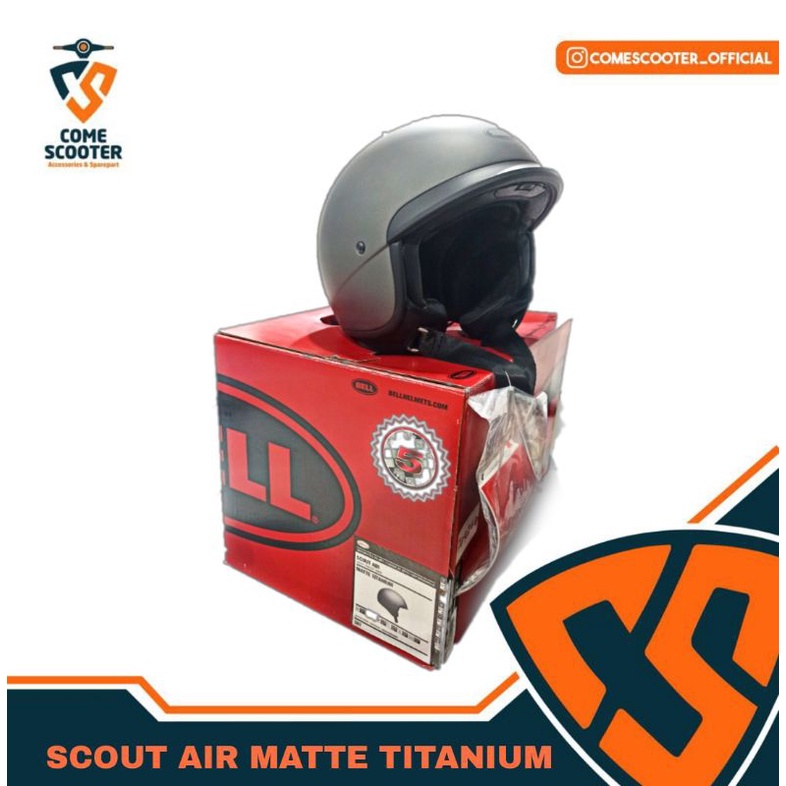 BELL HELMET SCOUT AIR MATT TITANIUM