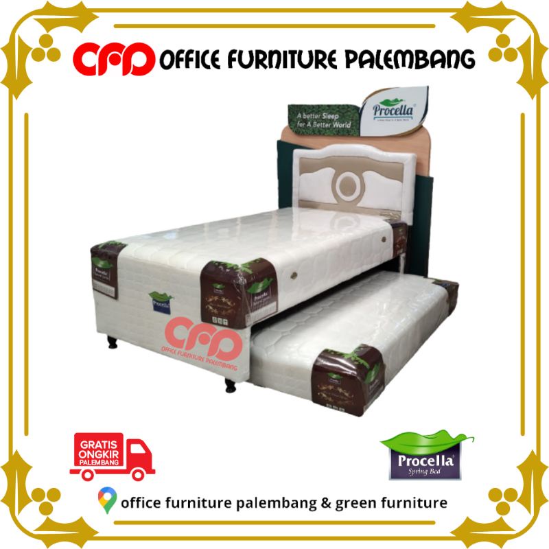 Jual springbed 2in1 procella bed sorong anak bed dorong spring bed