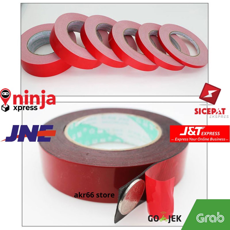 

LAKBAN DOUBLE TAPE 3M FOAM SERBA GUNA SIZE 10MX20MM 10MX30MM GROSIR