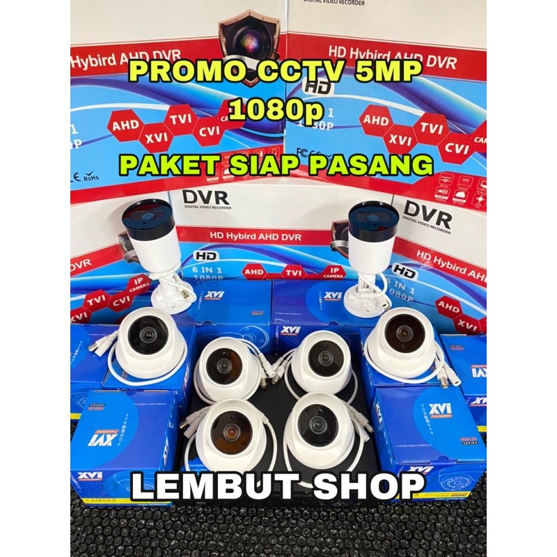 PAKET CCTV ONLINE 1080P 5MP 8 KAMERA CCTV DVR 8 CH 8 CHANNEL CAMERA 5 MP HDD HARDISK 500 GB