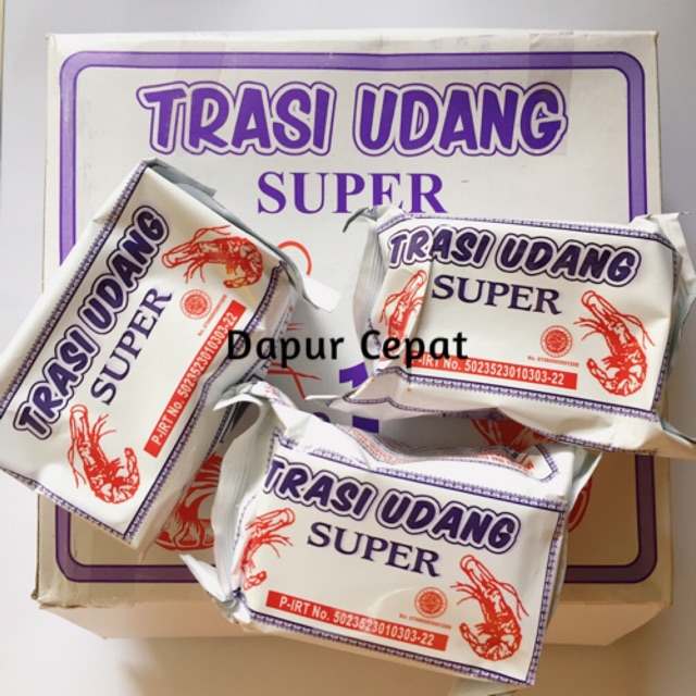 

Trasi Udang Super Cap H. Ismail / Terasi (Isi 10)