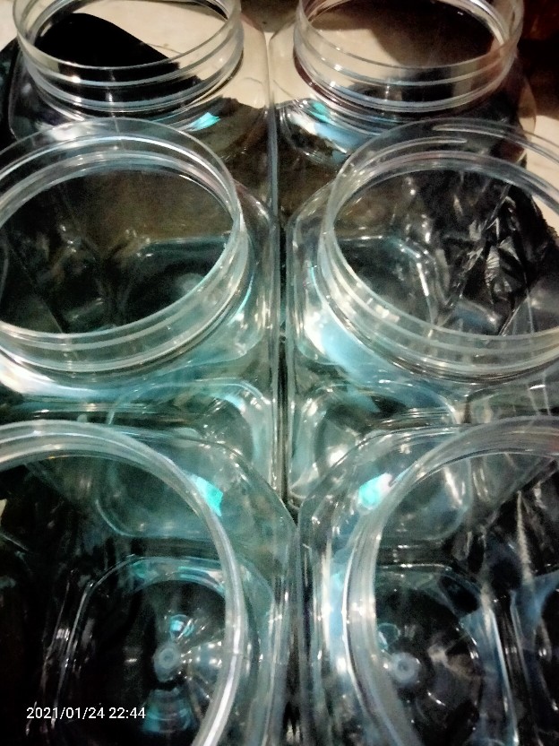 Toples Cupang 2liter Toples Kotak 2liter Khusus Gojek