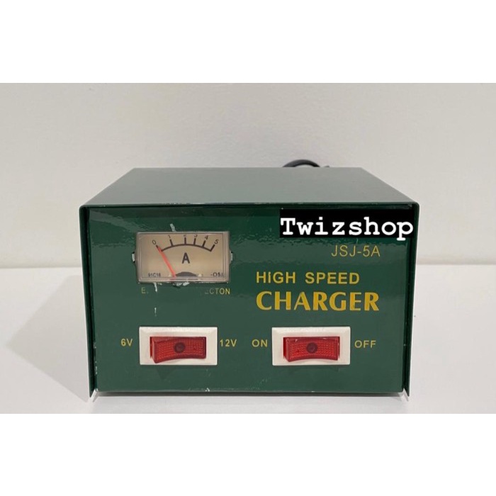 Charger Aki Otomatis 6V-12V 5A  Charger Aki Motor 5 Ampere 612 Volt - Ada VU