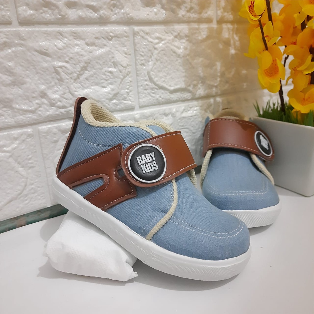 mandirishoestore-SEPATU SNEAKER DENIM ANAK 1-6 TAHUN CAY09