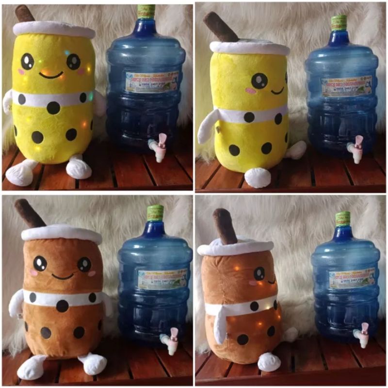 TERBARU boneka boba jumbo ada tangan kaki LED BISA NYALA boneka segede galon