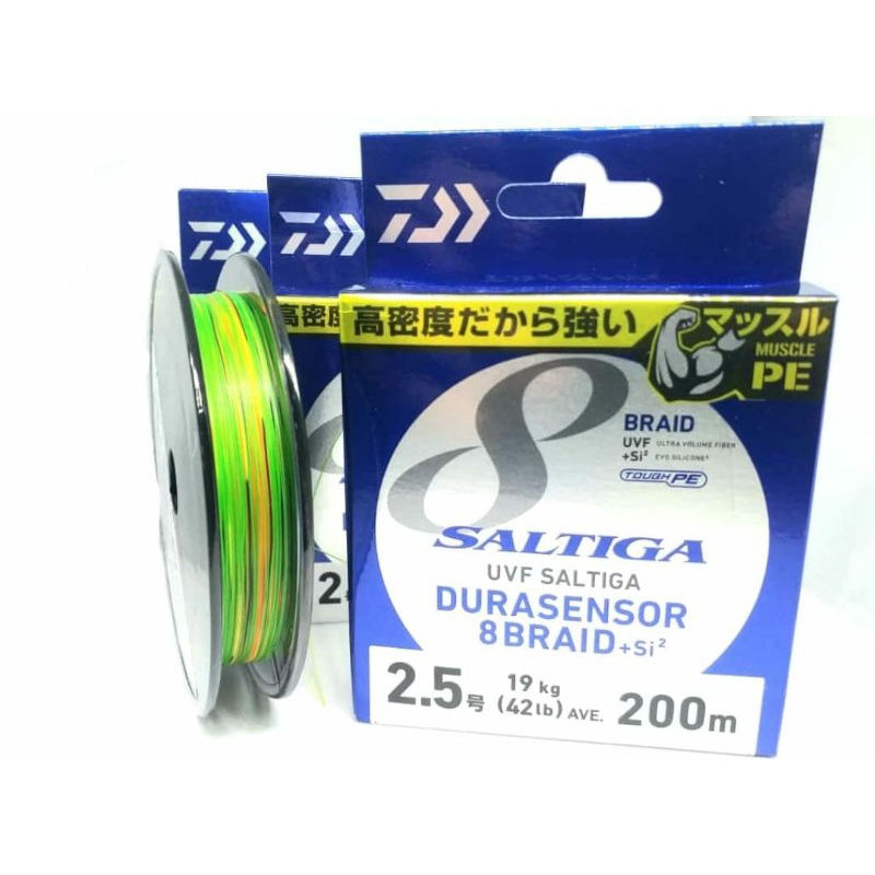 Senar PE Daiwa Saltiga Durasensor 8Braid +Si 200M