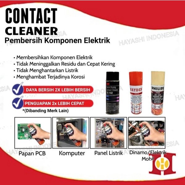 Pembersih Elektrik Elektronik Kontak Contact Cleaner Original