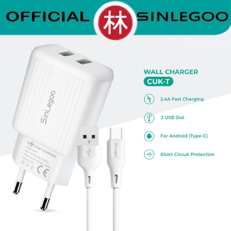 Sinlegoo CUK-T Wall Charger Single Output &amp; Data Cable Type-C