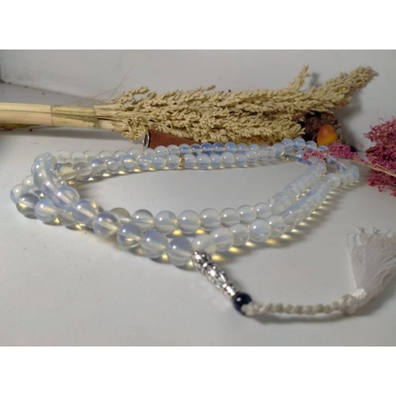 tasbih batu Biduri bulan ukuran 08 mm