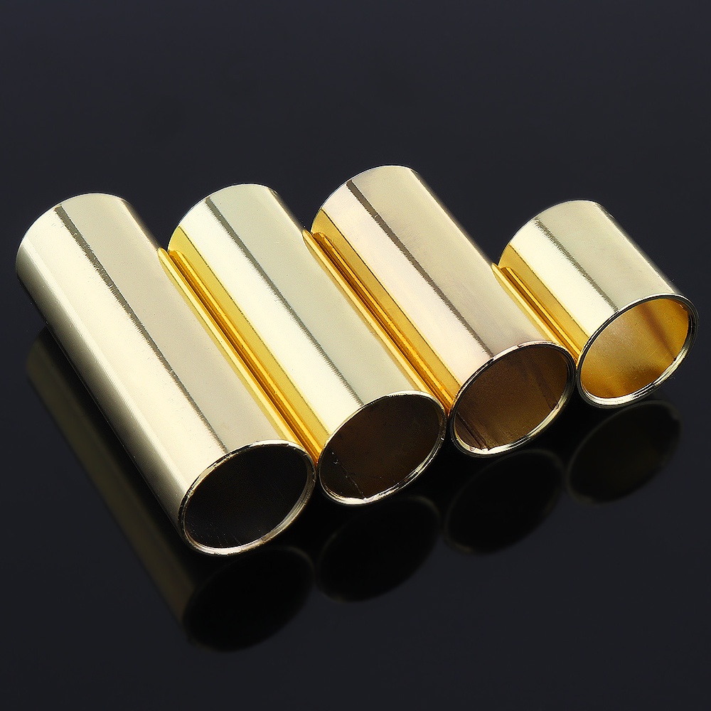 4pcs / Set Aksesoris Gitar Elektrik Botol Besi Lapis Emas