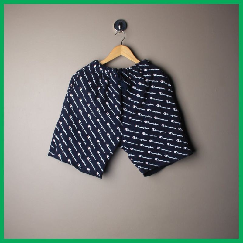 CELANA PRIA NEW OR SD CELANA SHORT PANTS CHAMPION ALL OVER SCRIPT