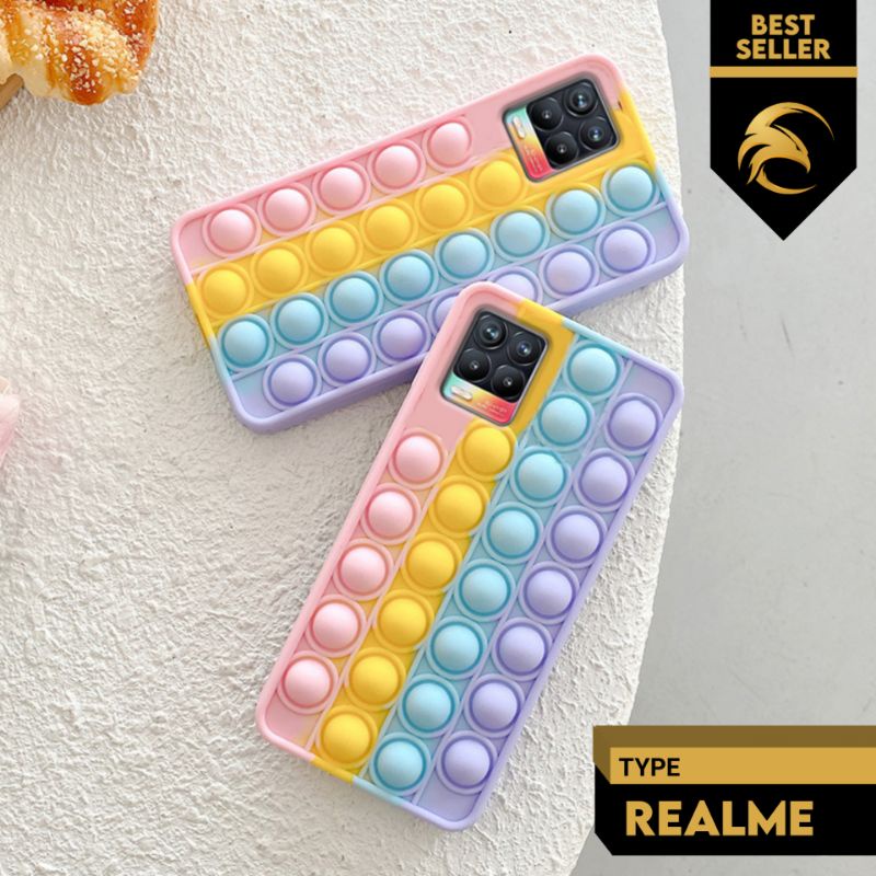 Case Pop it REALME 5 5i 5s 6 6 PRO 7i 8 C3 C11 C12 C15 C20 C21 C25 2 PRO - Realme Narzo 20 30A - Cas