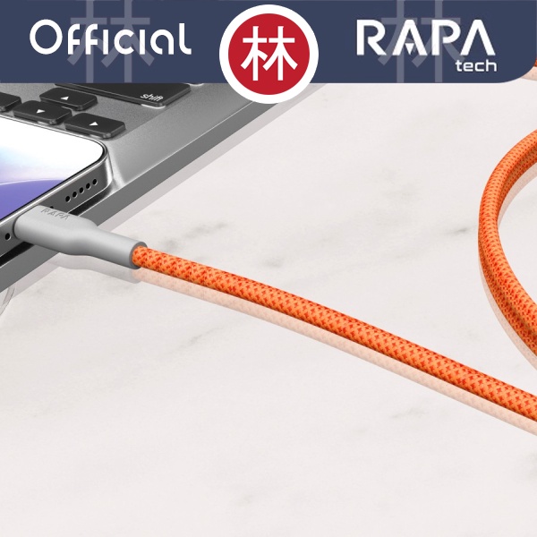 RAPAtech DC2022 - LINE MAX I - USB-A to Lightning Cable 2.4A 120 cm