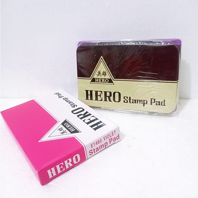 

Bak tinta stempel hero besar dan kecil violet