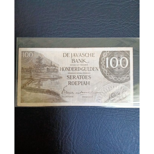 uang kuno seri federal 100 gulden tahun 1946