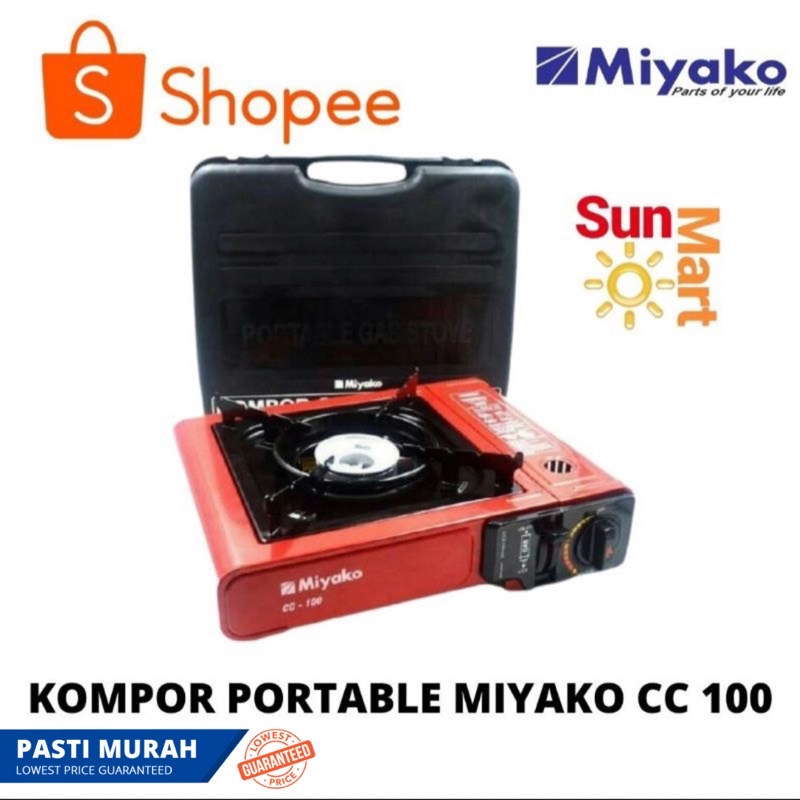 KOMPOR PORTABLE MIYAKO KOMPOR GAS PORTABLE KOMPOR GAS MINI CC 100