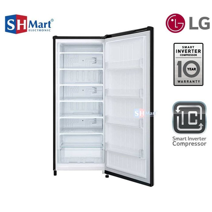 FREEZER LG 6 Rak GN-INV304BK / 304BK KULKAS FREEZER (MEDAN)