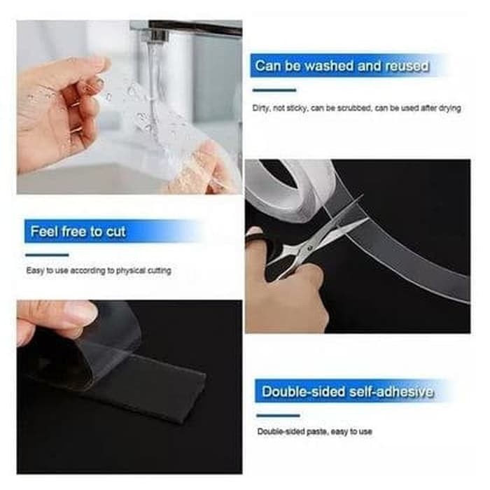 

CH Nano Magic Double Tape Bening Tahan Air 30mm x 3m Acrylic Washable