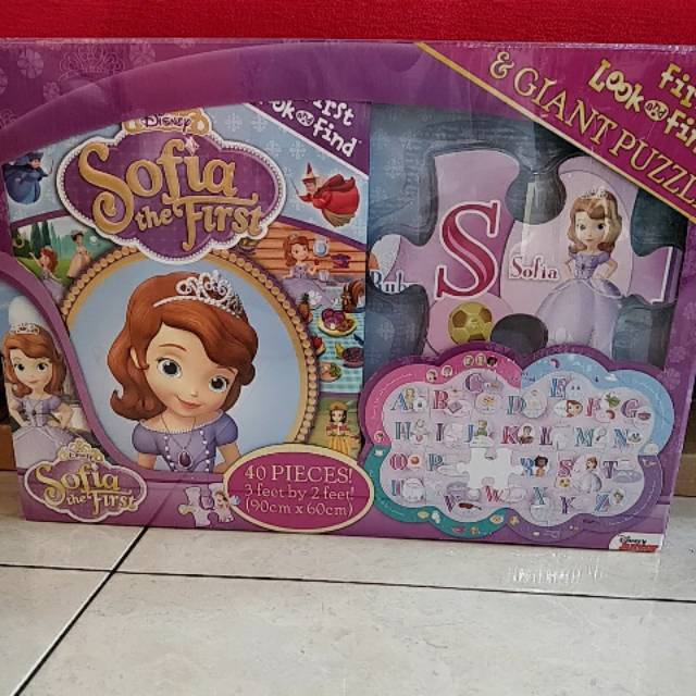 Sofia the first look and find and giant puzzle