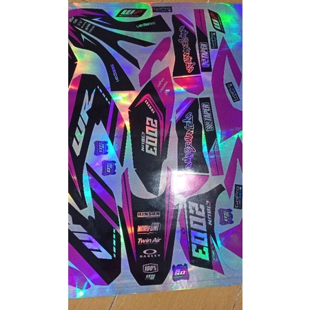 DECAL STICKER HOLOGRAM WR155,KLX, DTRACKER,CRF L150 FULL BODY (Bahan Max decal)cod