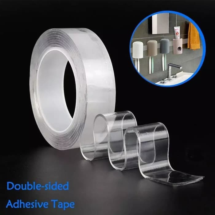 【GOGOMART】Double Tape Isolasi Dinding Lakban Lem 3cm - 1 Meter - DT001