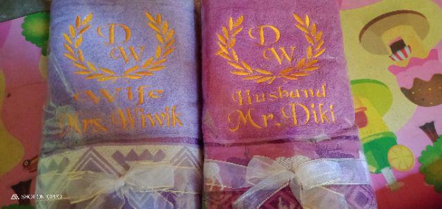 Handuk Bordir Satuan + Box