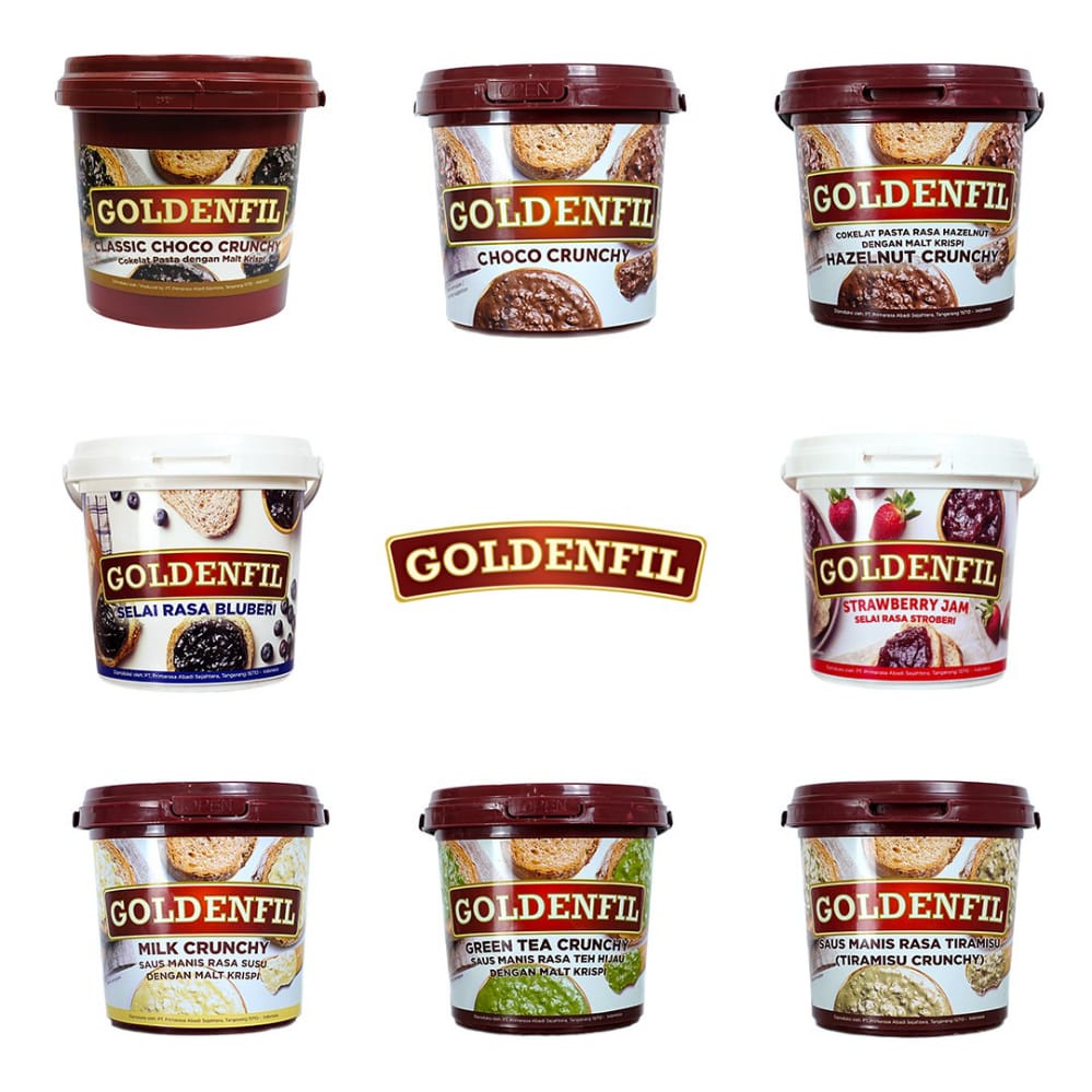 

GOLDENFIL 1kg / GOLDENFIL CHOCO CRUNCHY 1KG / GOLDENFIL SELAI STRAWBERRY 1KG /GOLDENFIL SELAI BLUBERRY 1KG