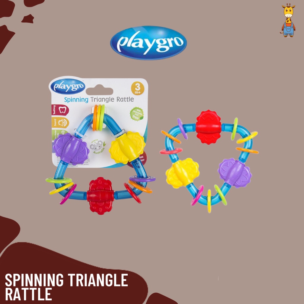 Playgro Spinning Triangle Rattle