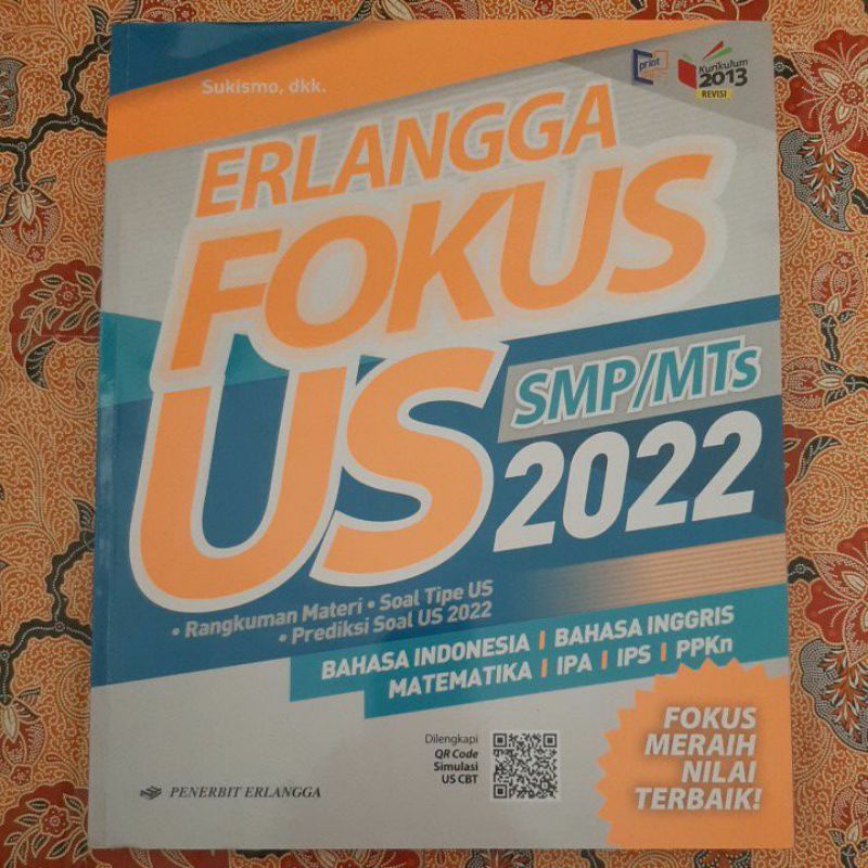 FOKUS US SMP/MTs terbaru tahun 2022 Erlangga